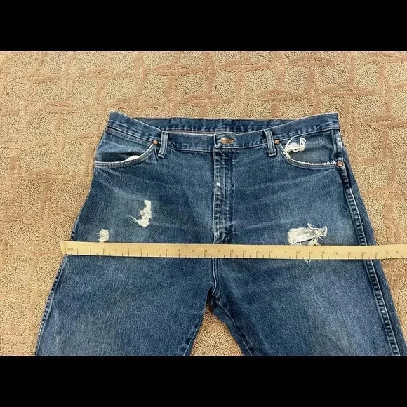 Vtg Wrangler Denim  Jeans 38x32 - Picture 6 of 10